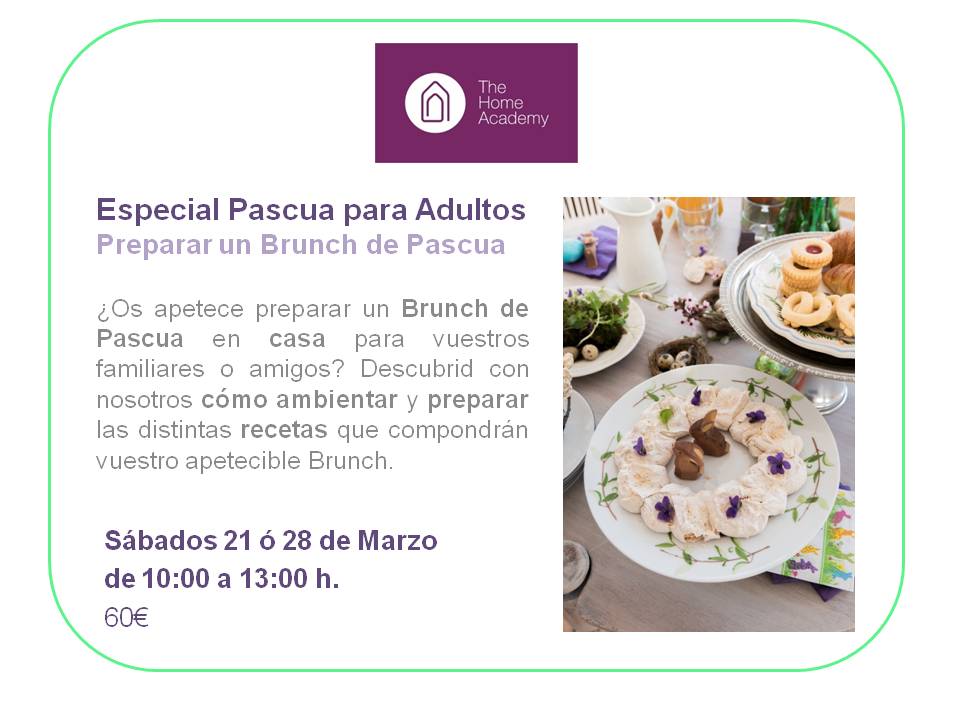 Taller Pascua para adultos brunch pascua