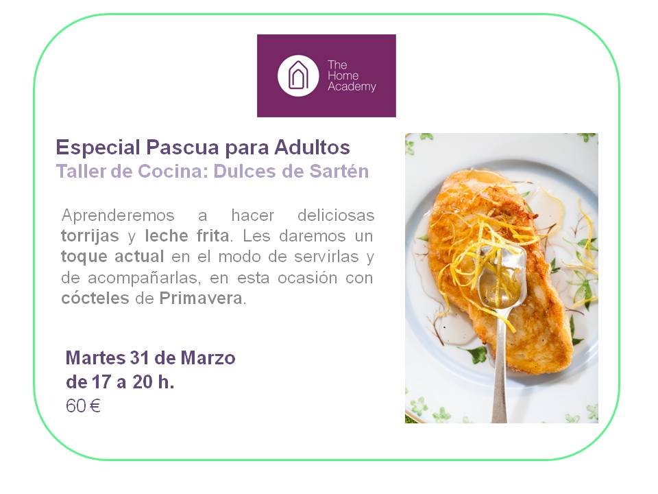 Taller Pascua para adultos dulces de sartén